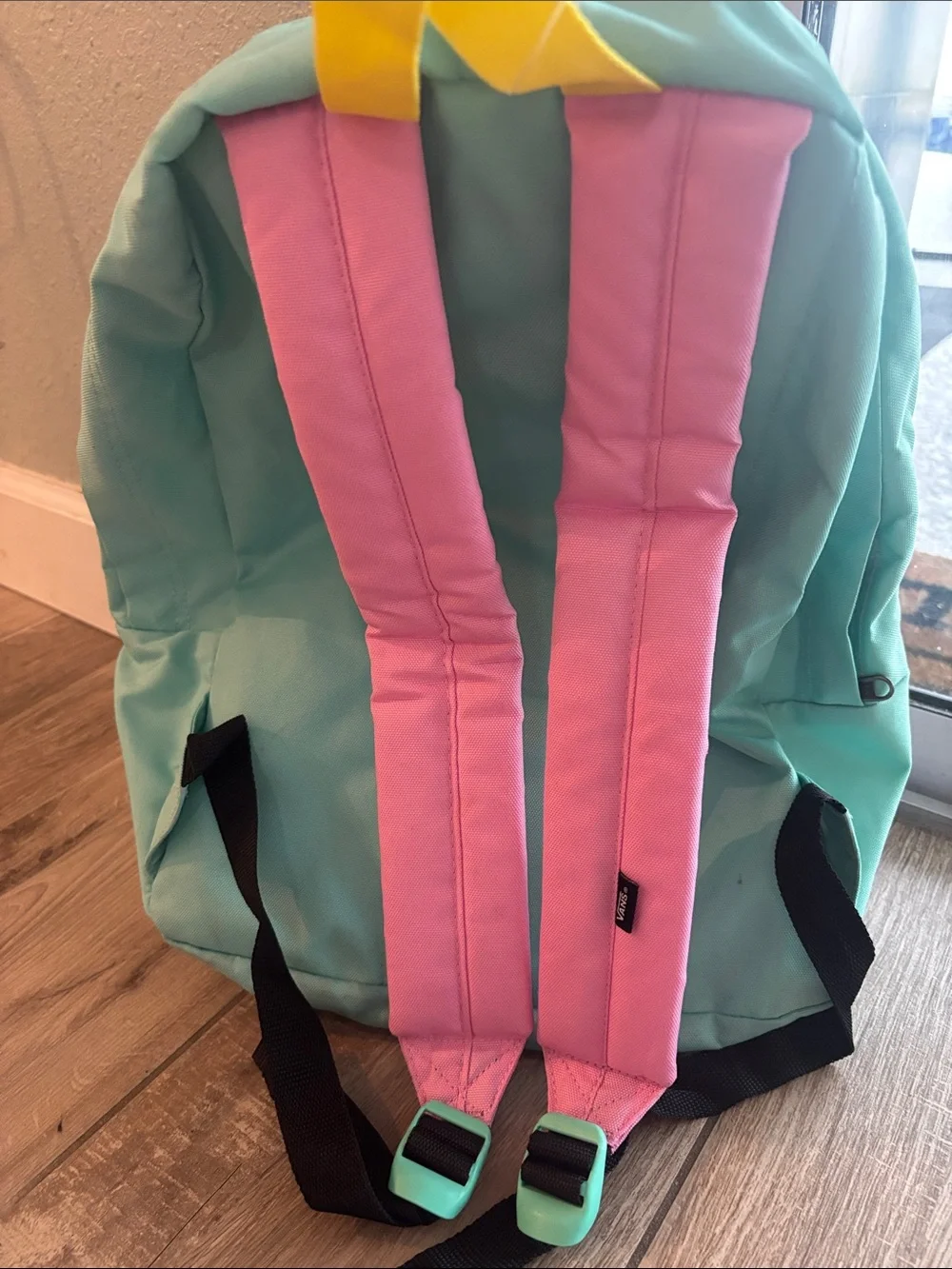 Kids Vans Mint, Pink & Yellow Mickey Backpack